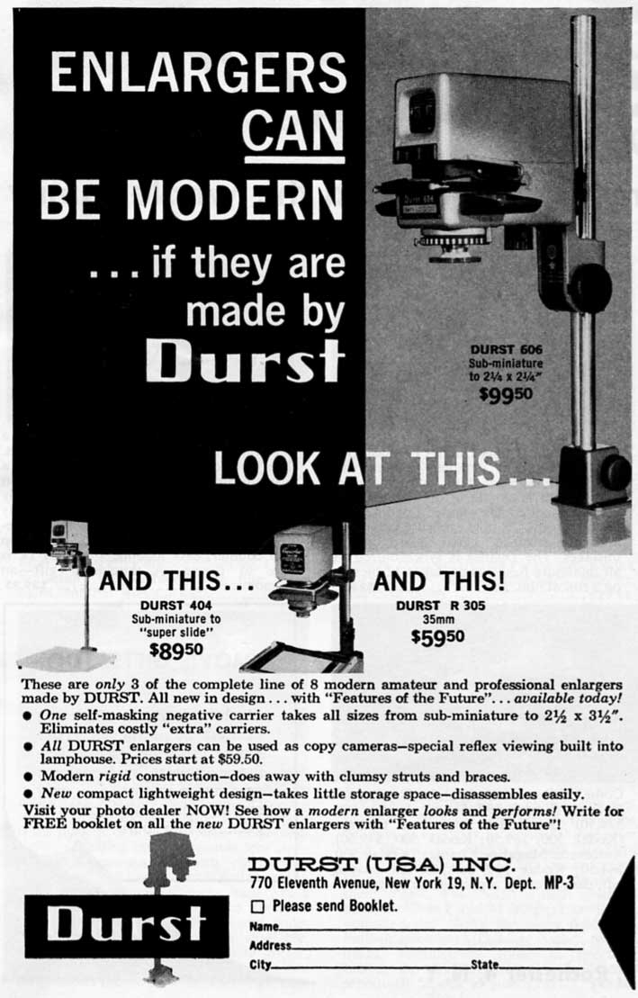Ollinger's Guide to Photographic Enlargers Durst Enlargers